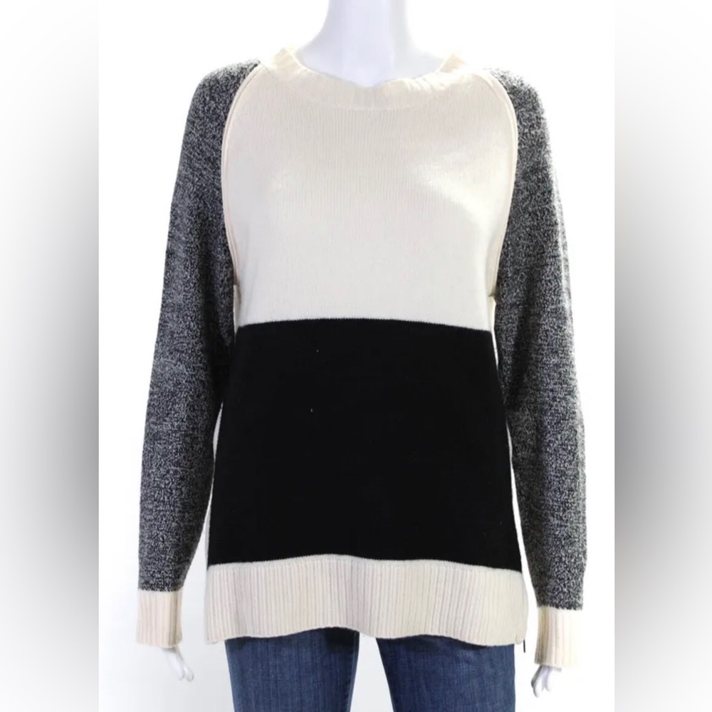 Cashmere 10 Crosby Derek Lam Womens Scoop Neck Sweater - Size Small